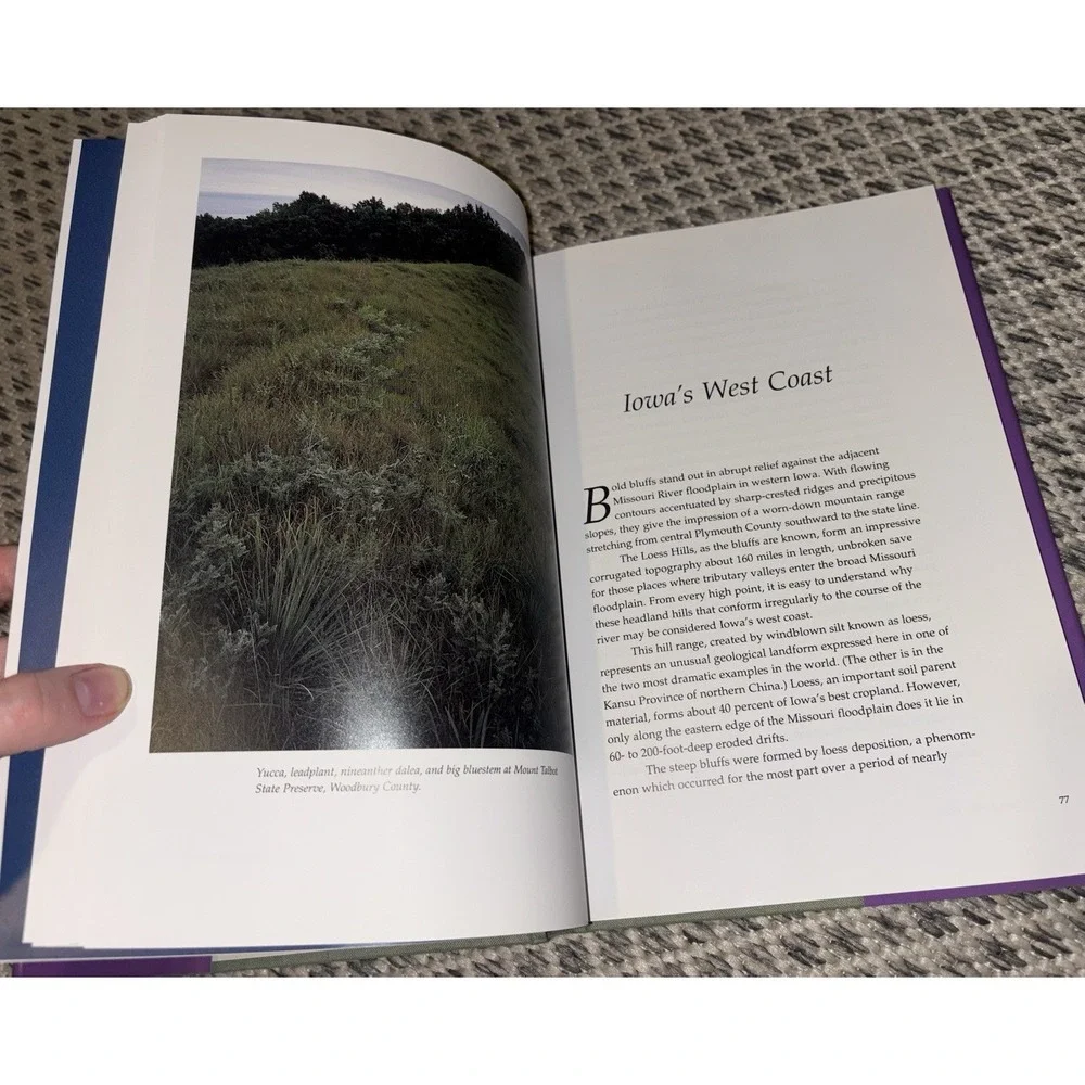 Iowa's Wild Places: An Exploration Carl Kurtz Vintage 1996 Hardcover First Ed